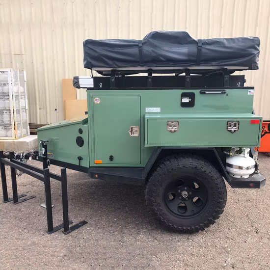 Remolques para volcado de camping con suspensión de alimentos