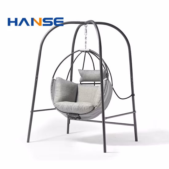 Silla colgante cómoda del oscilación del patio del jardín de la silla del oscilación del dosel de 3 plazas