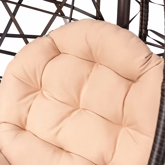 Hamaca colgante, hamaca de cuerda tejida a mano, columpio para interior, exterior, hogar, dormitorio, Patio, terraza, jardín